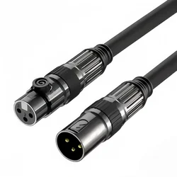 Gold Plated XLR Cable 3Pin Male to Female - OFC Shielded Microphone Cable for Mixer,Amplifier,Pro Audio 3.28ft / 6.56ft / 9.84ft