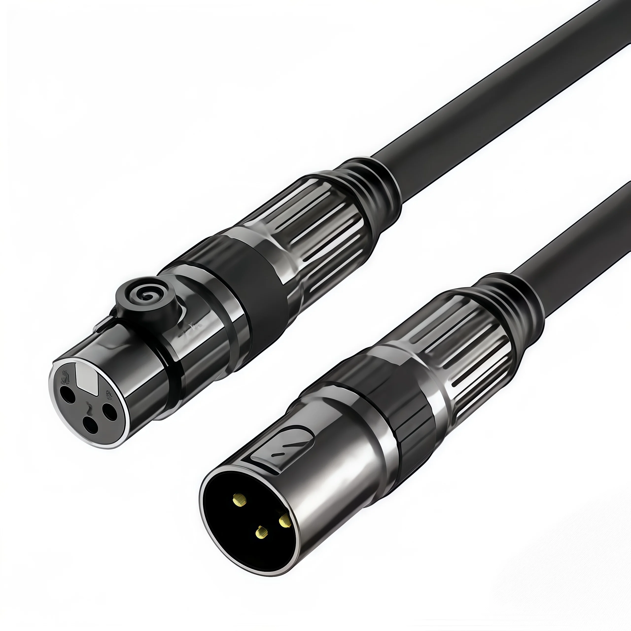 Gold Plated XLR Cable 3Pin Male to Female - OFC Shielded Microphone Cable for Mixer,Amplifier,Pro Audio 3.28ft / 6.56ft / 9.84ft