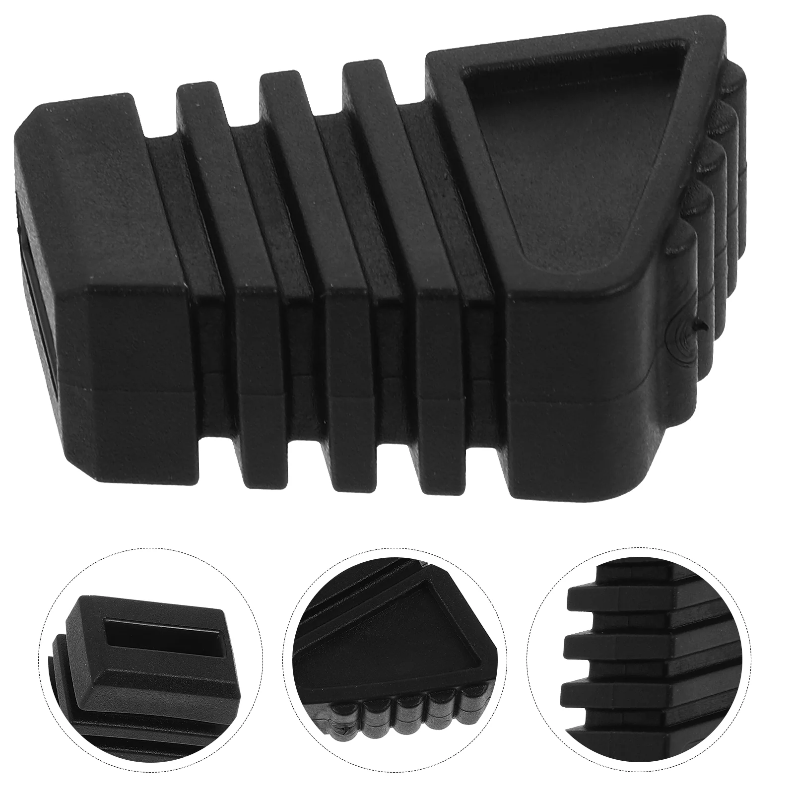 3 Pcs Drum Stand Feet Whelping Pads Kit Rack Mats Non-slip Black Rubber Replacement