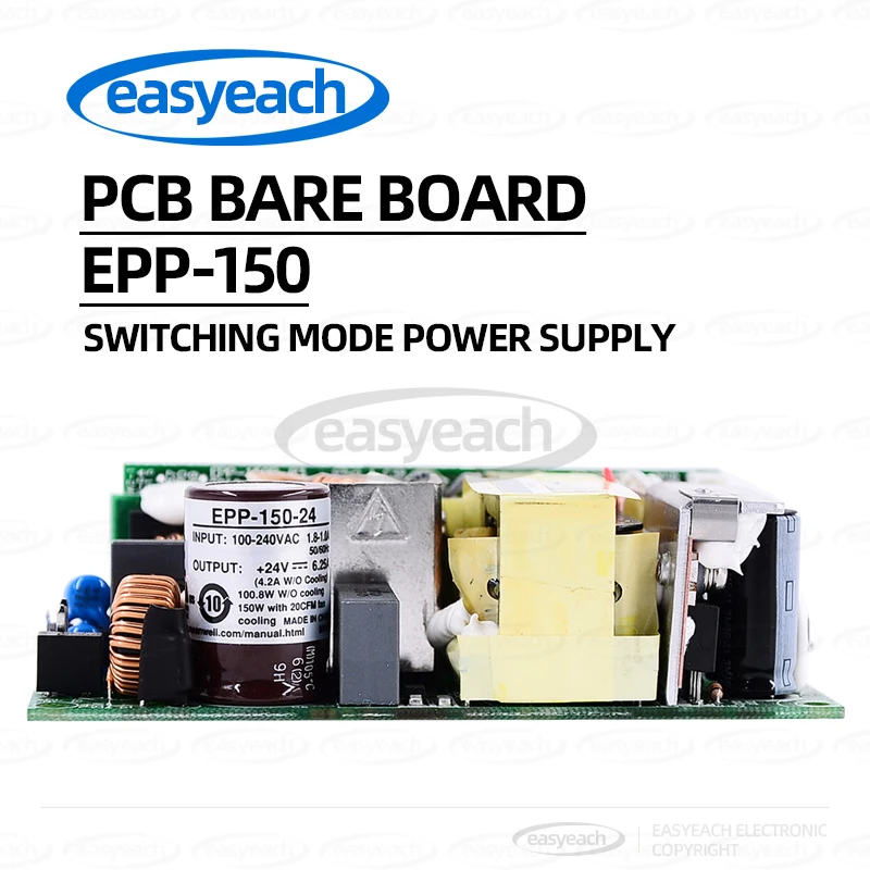 

MEAN WELL PCB Bare Board Power Supply EPP-150-12/15/24/27/48V 150W Energy Efficient with PFC