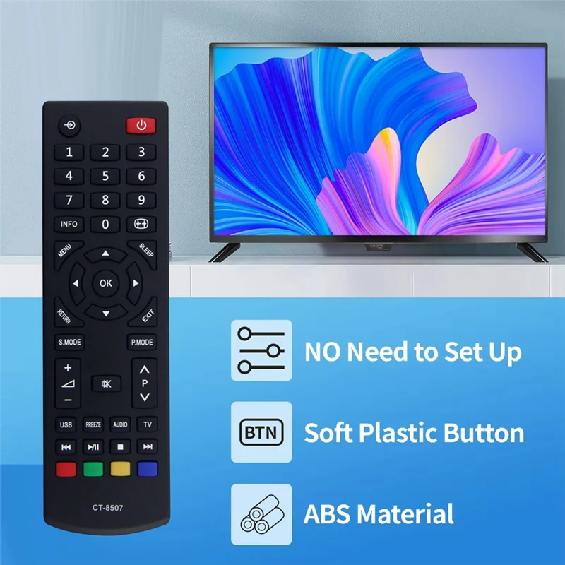 JABS-เปลี่ยนรีโมทคอนโทรล CT-8507 สําหรับรีโมทคอนโทรล Toshiba Smart TV CT-8507
