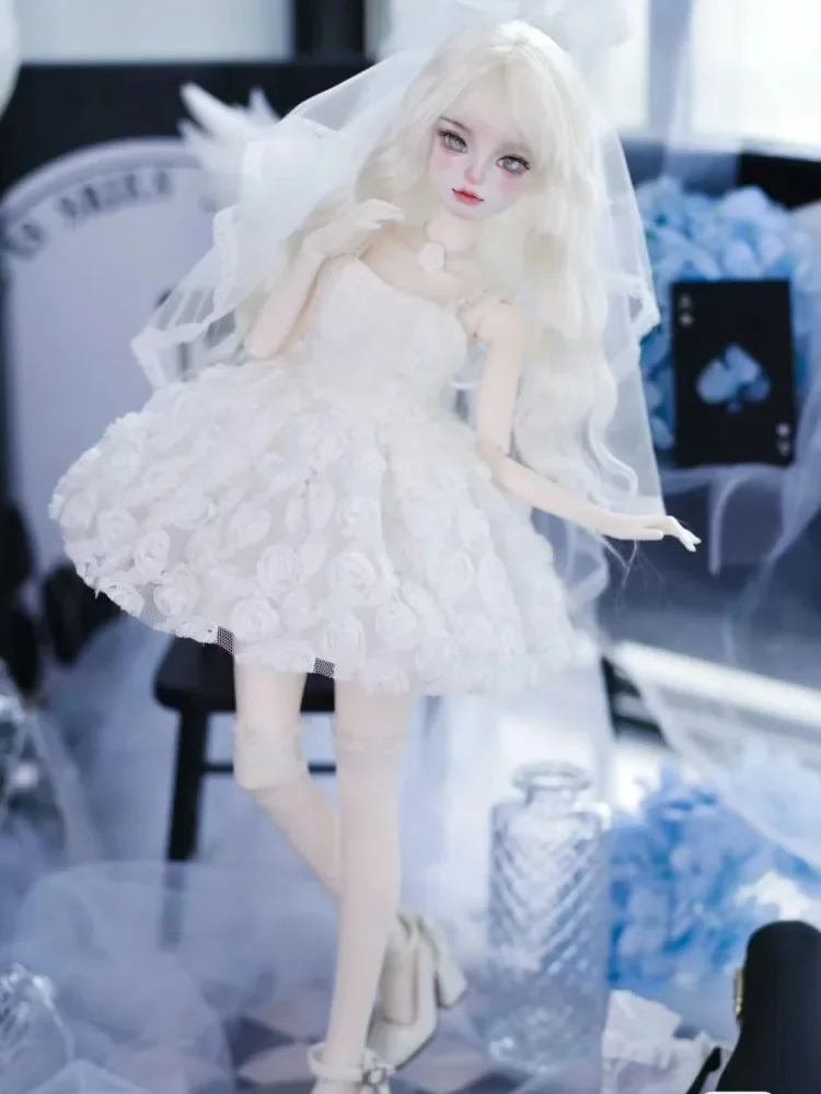 New Arrival BJD Doll Clothes For 1/4 Dolls Wedding Dress Black White Skirt Dolls Clothing Accessories(No dolls)