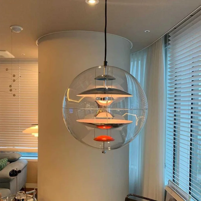 

Nordic Style Planet Pendant Light Original Designer Dining Room Bar Bedroom Creative Spherical Atmosphere Ceiling Lamp
