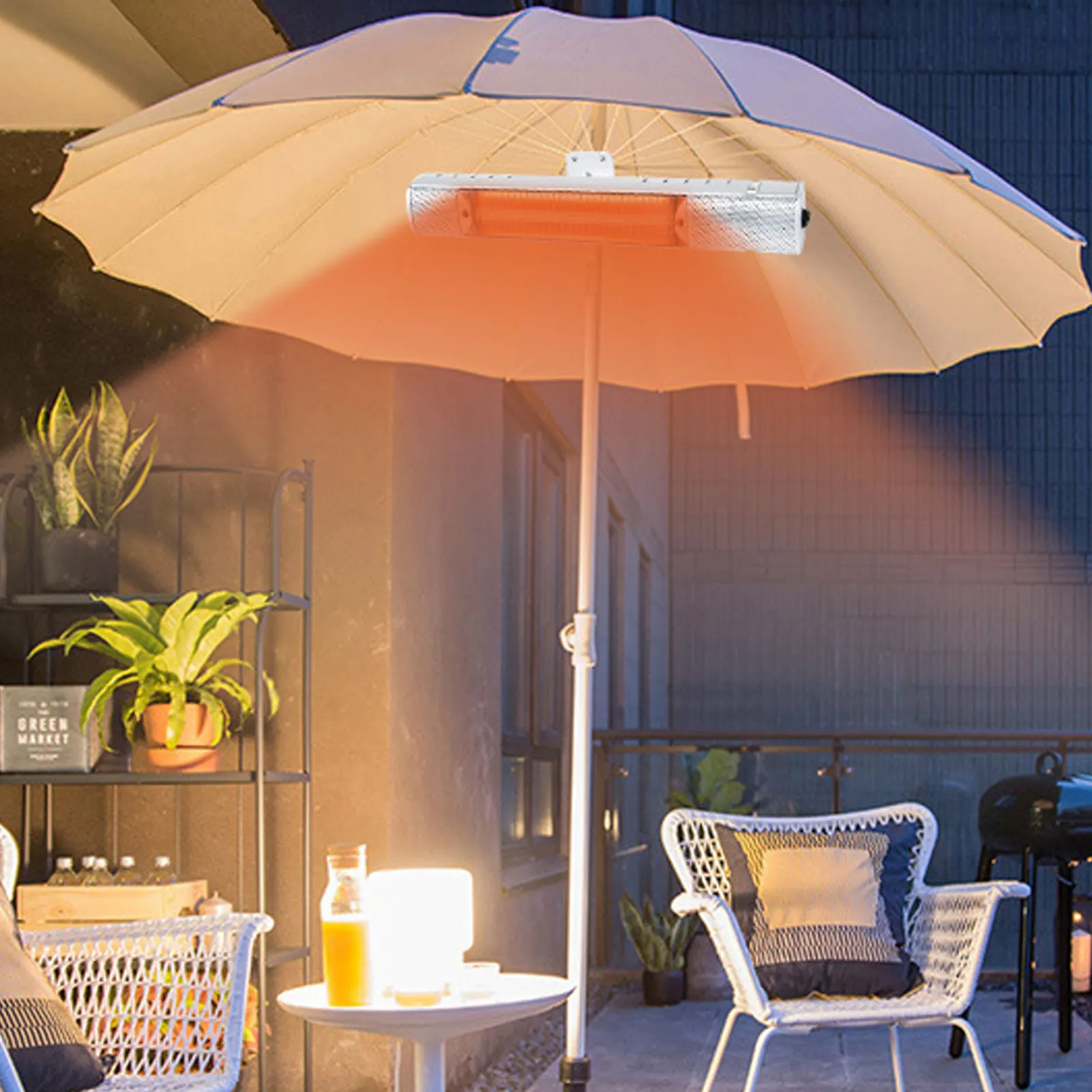 

Electric Outdoor Heater 1500W Infrared Outdoor Electric Space Heater Wall Mounted Waterproof Patio Heater Electric Patio Heater