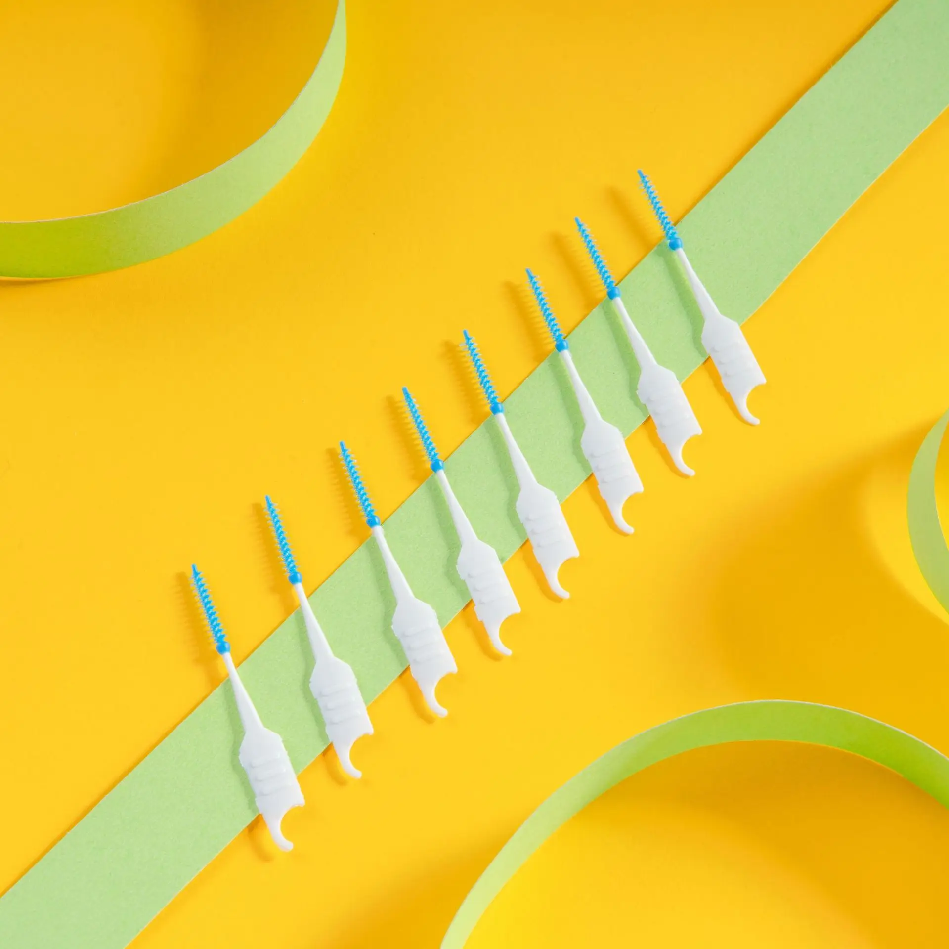 Massage Toothbrush Soft Silicone Interdental Brush for Teeth Cleaning Daily Hygiene 40 pcs/Box