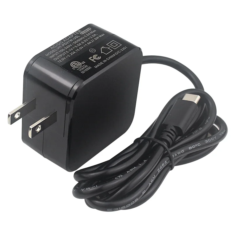 

Power supply PD 27W 5.1V 5A USB Type-C power adapter European Union United Kingdom RPI 5 Pi5 plug