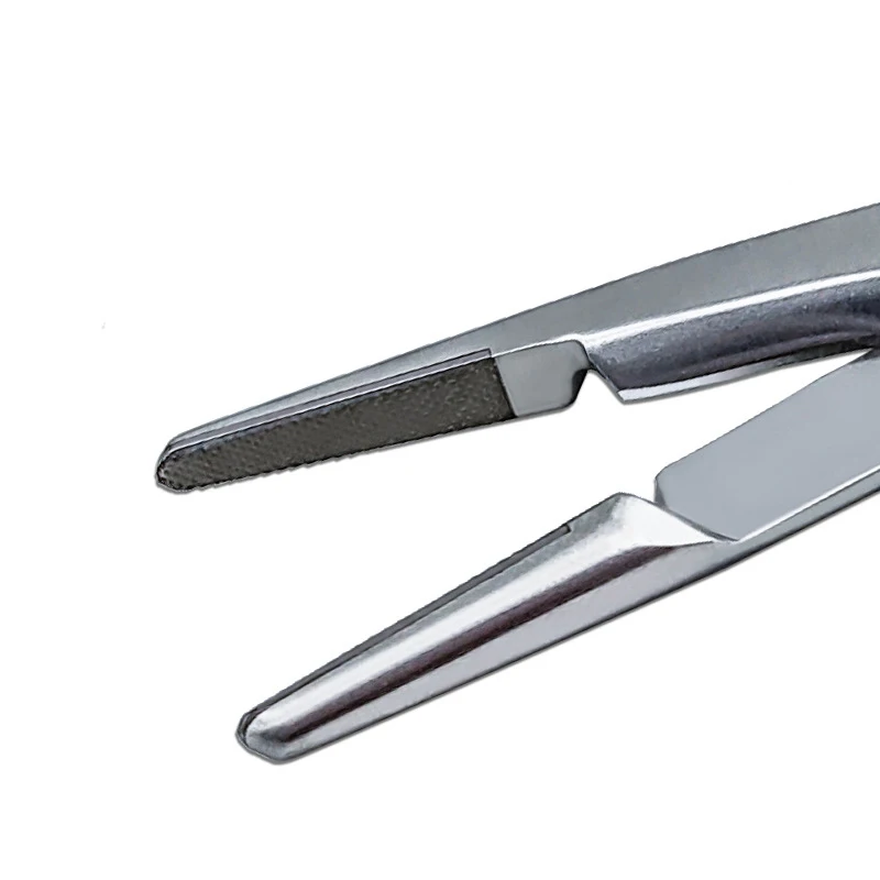 คีมจับเข็ม คีมเสริมความงาม ด้ามจับสีทอง มัลติฟังก์ชั่น พร้อมกรรไกร 12.5 ซม.14 ซม