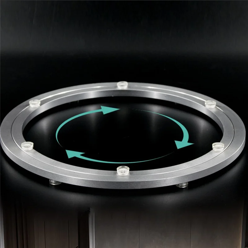 Round Table Turntable Base Dining Table Bearing Furniture Table Top Aluminum Alloy Rotating Track-AT30