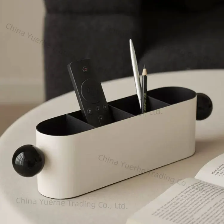Simple modern light luxury remote control storage box TV cabinet living room coffee table desktop high-end tray decoration
