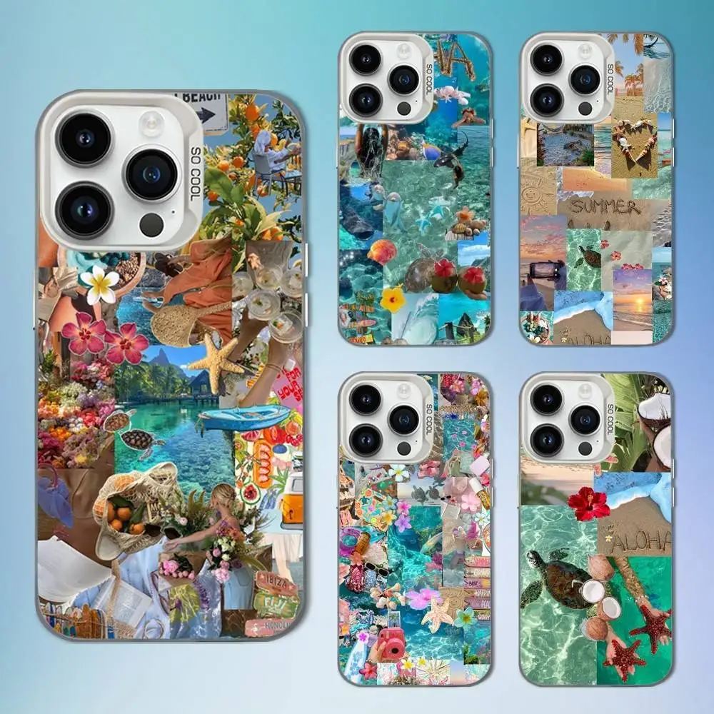 

Ocean Wine Lemon Ltaly Phone Case For iPhone 17,16,15,14,13,12,11,Mini,XS,Pro,SE,MAX White Matte Shockproof Cover