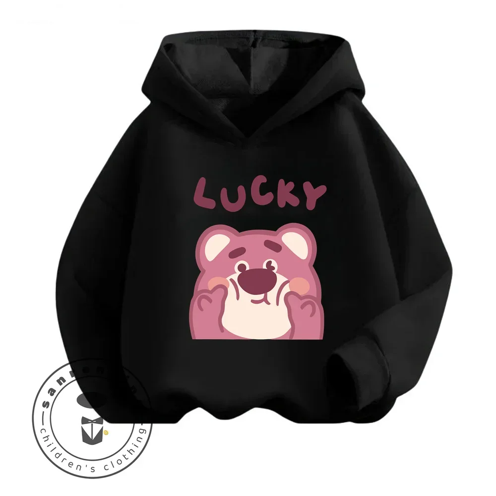 

2024 Lots-o'-Huggin' Bear Cartoon Super Cute Creative Spring and Autumn New Long Sleeve Hoodie Suitable for Children Aged 3-14