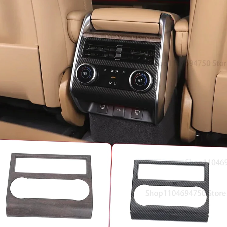

For Land Rover Range Rover Sport Vogue L460 2023-2025 Car Accessories Decorative Frame Air Outlet Rear ABS Carbon Fiber