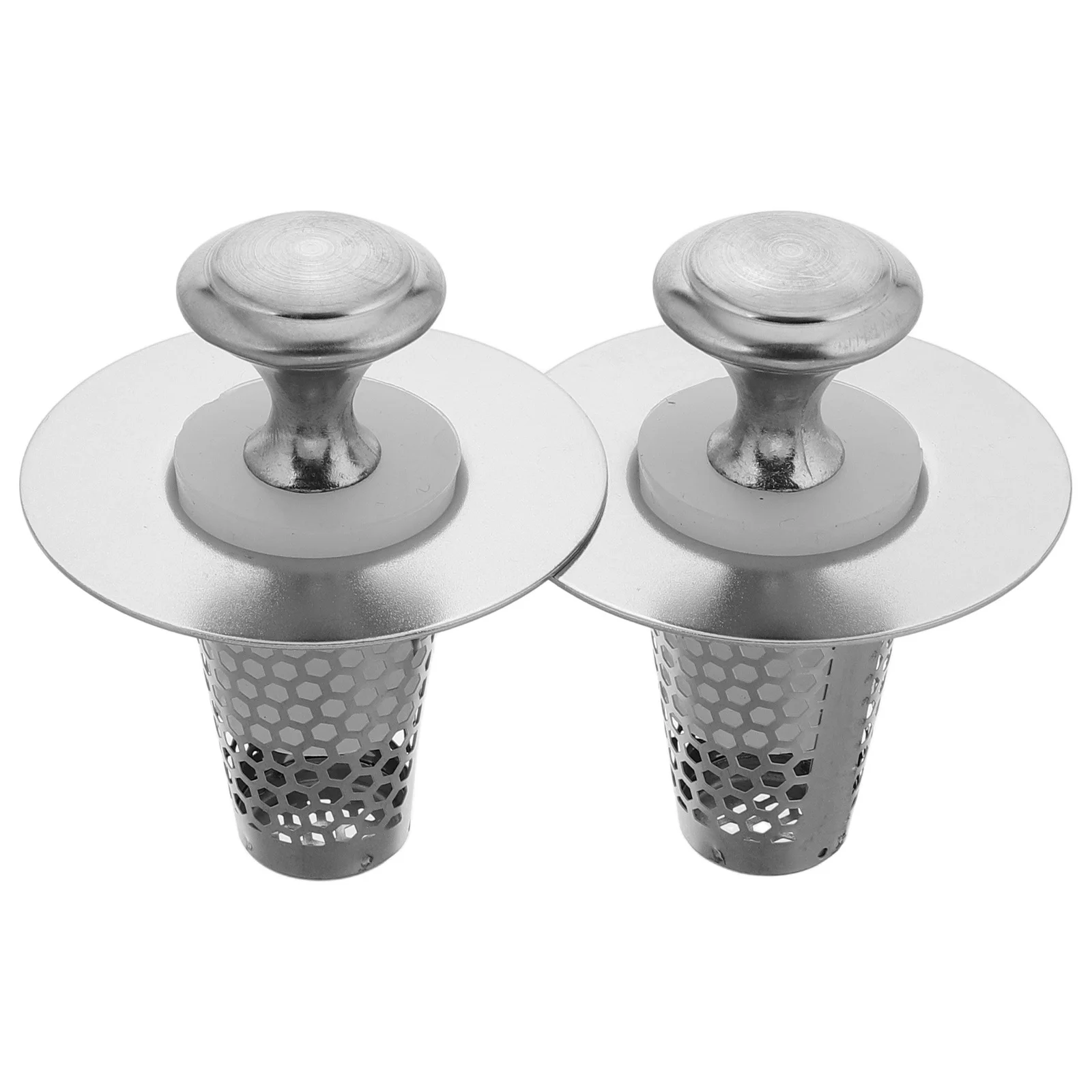 2 مجموعة استنزاف المياه تصفية شبكة مصفاة حوض سلة للمطبخ الحمام الشعر الماسك السلس الصرف تدفق السيليكون #3