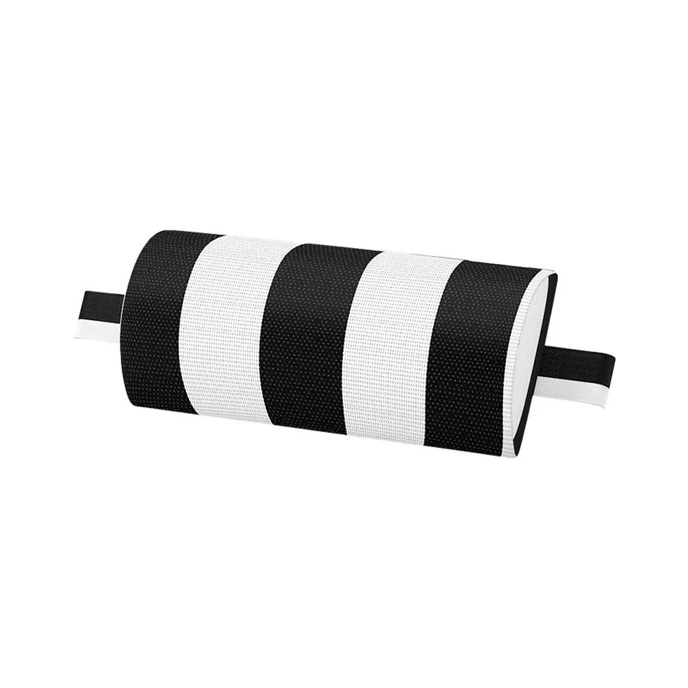 Striped Headrest Pillow Soft Breathable For Textilene With Elastic Band For Garden Lounger Sunbed Camping Chair Outdoor Furnitur