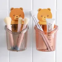 Bathroom Accessories Set Toothbrush Holder Toothpaste Storage Rack Wall Mount Toothbrush Cup Rack Toothbrush Stand For Child