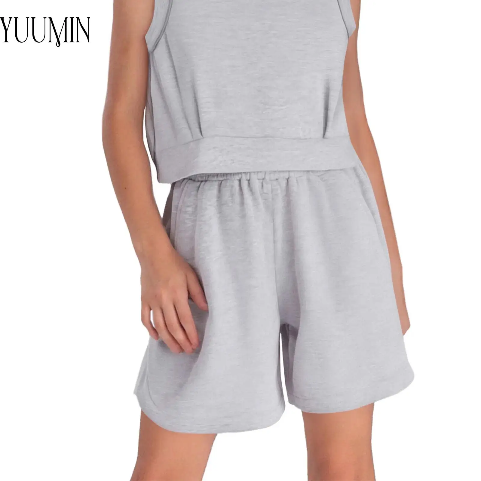 

Kids Girl's Breathable Sports Bottoms Elastic Waistband Sides Split Shorts with Pockets for Running Jogging Workout Yoga Beach