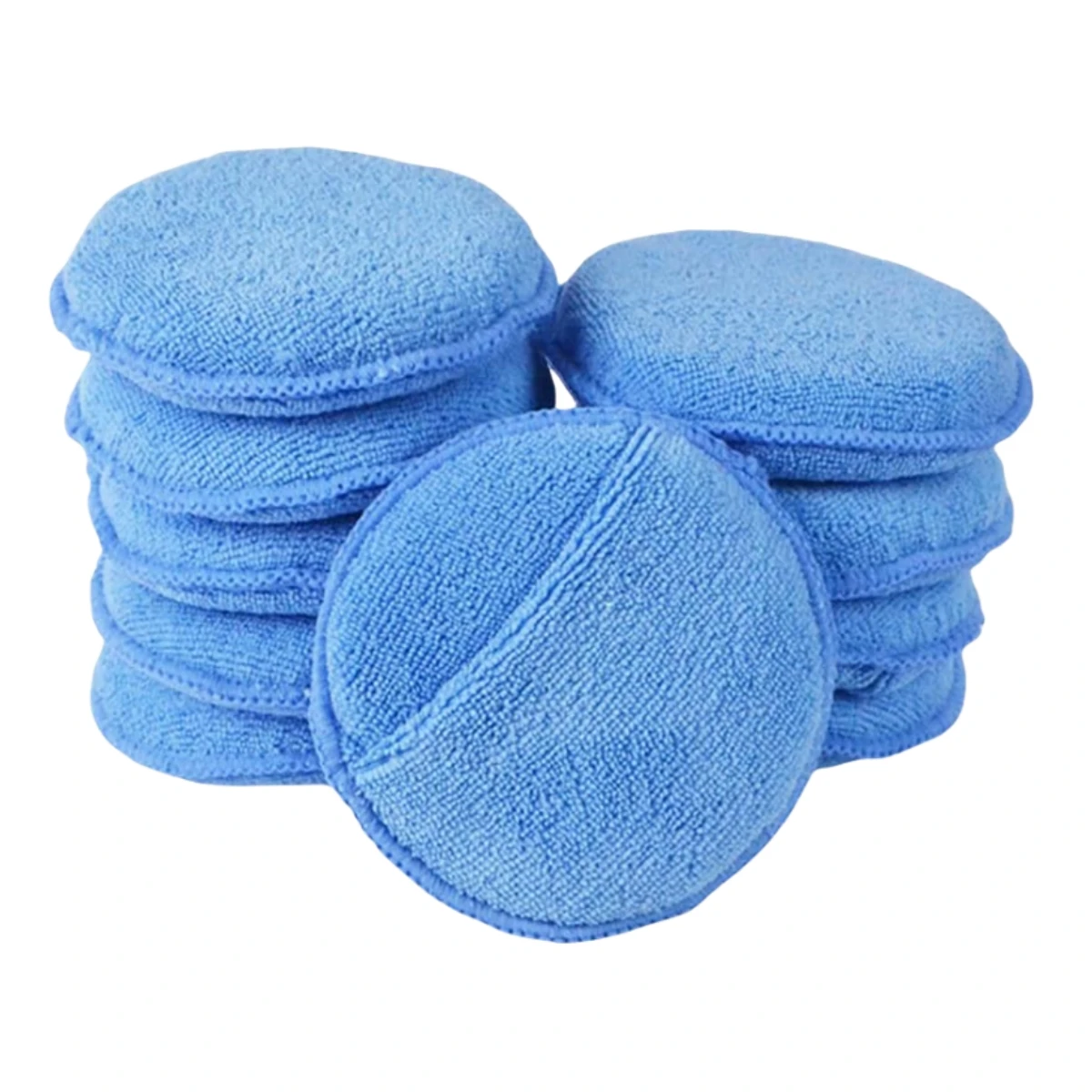 10PCS Microfiber Wax Applicator Pads Car Care Soft Wax Sponge With Finger Pocket Wax Applicator For Car Paint Interior Leather