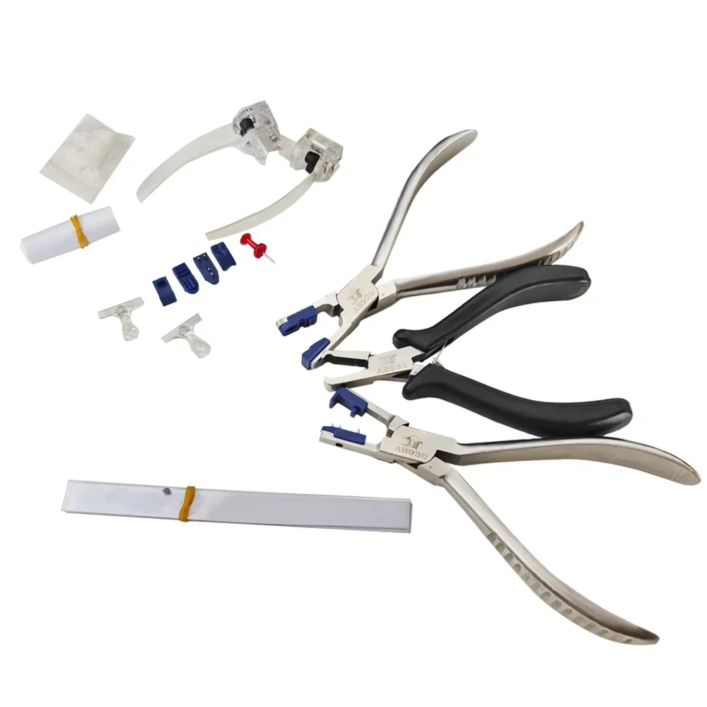 Optical Tools Rimless Disassembly Eyeglasses Repair Maintenance Pliers Set Silhouette Plier Tool Kit Optical Shop B01C