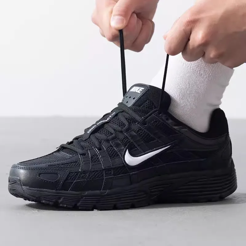 Nike men's shoes new retro P-6000 sneakers Black classic fashion light breathable casual running shoes jogging shoes