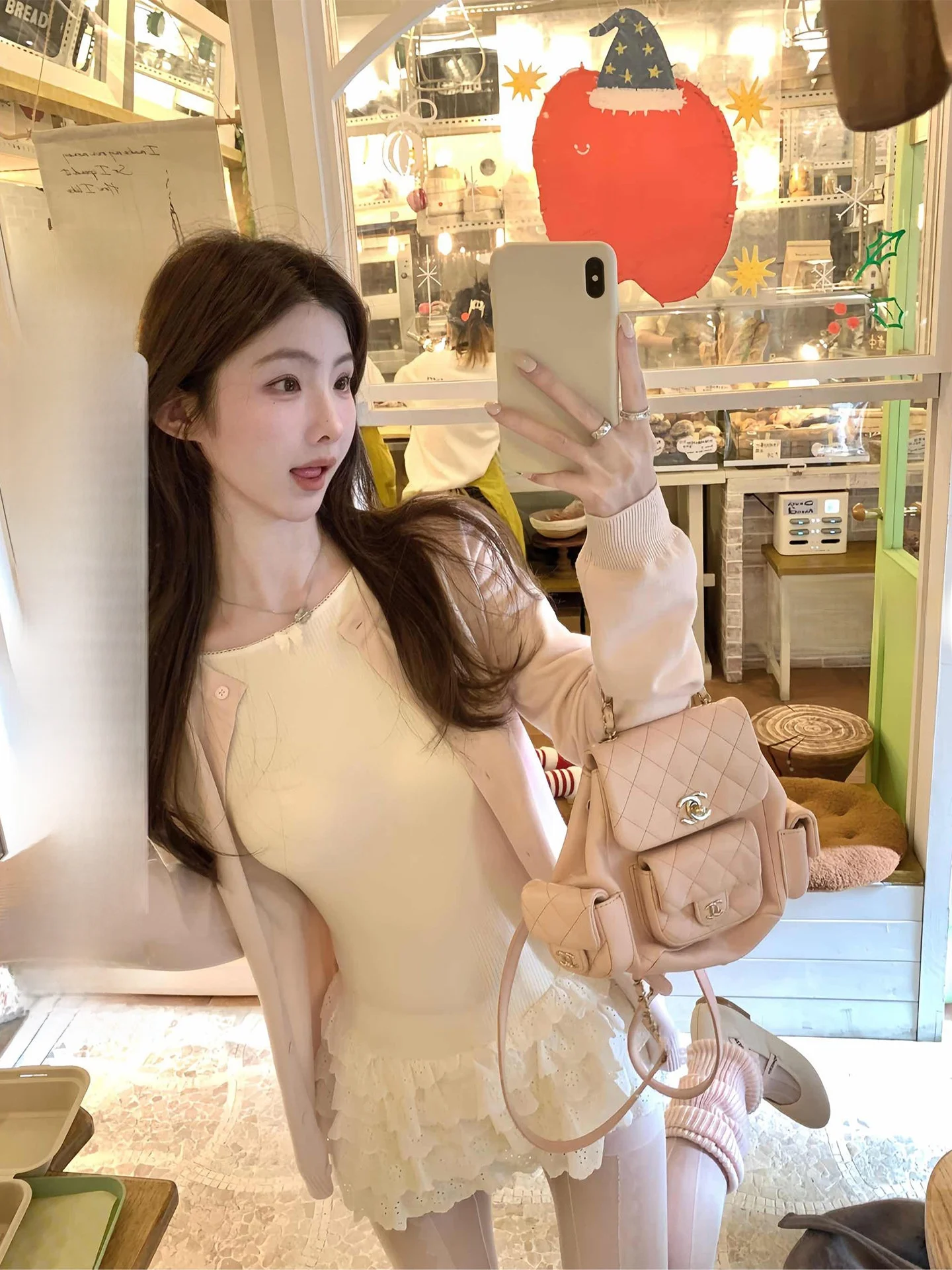 

Мягкий вязаный классический женский кардиган с круглым вырезом, облегающий, теплый, модный, в корейском стиле, с длинными рукавами