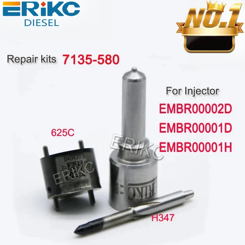 H347 Ugello 9308-625C Valvola CR Kit di riparazione iniettori diesel 7135-580 per A6510704987 A6510700587 EMBR00002D EMBR00001D 28342997