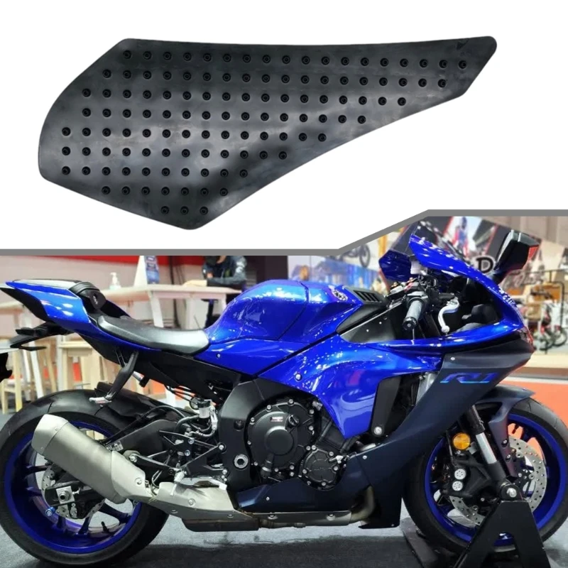 Long Service Rubber Decal Skid Proof Sticker Slip Resistant Pad Pair for Motorbike Boosts Safety & Comfort for YZF