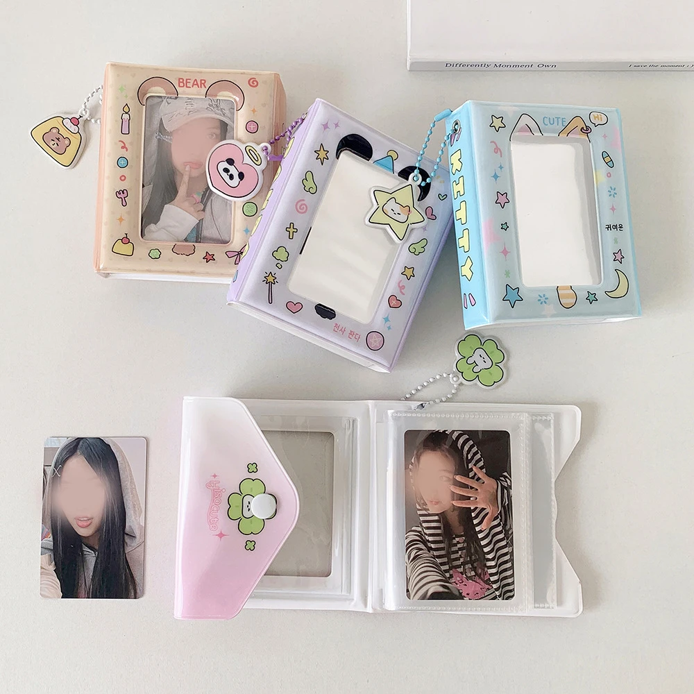 อัลบั้มรูปการ์ตูนลูกแมวสามนิ้วเวอร์ชั่นเกาหลี หนังสือบัตรนักเรียน ดาวโพลารอยด์ไล่หนังสือเก็บบัตรขนาดเล็ก