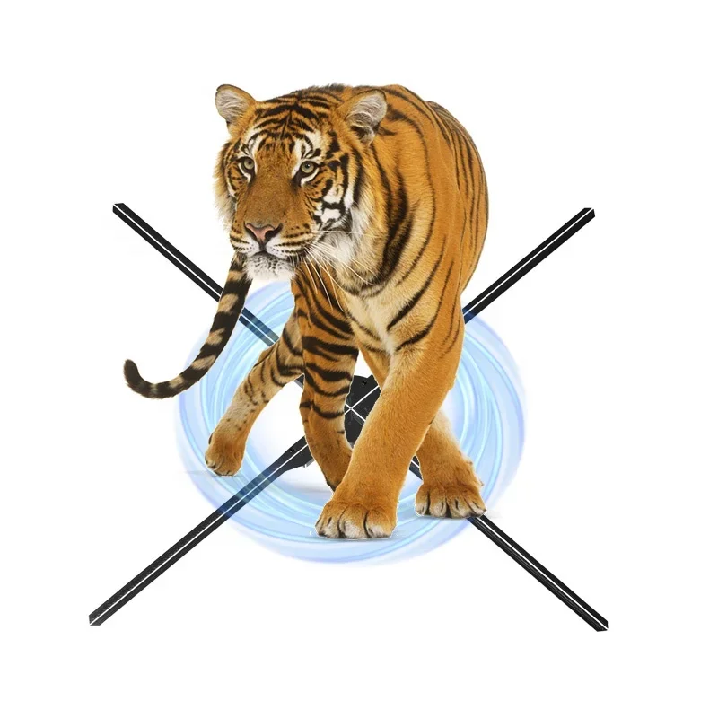

High Resolution 100cm Projector Naked Eye Stereo Air Suspension Advertising 3D Fan LED Holographic Display 3D Hologram Fan