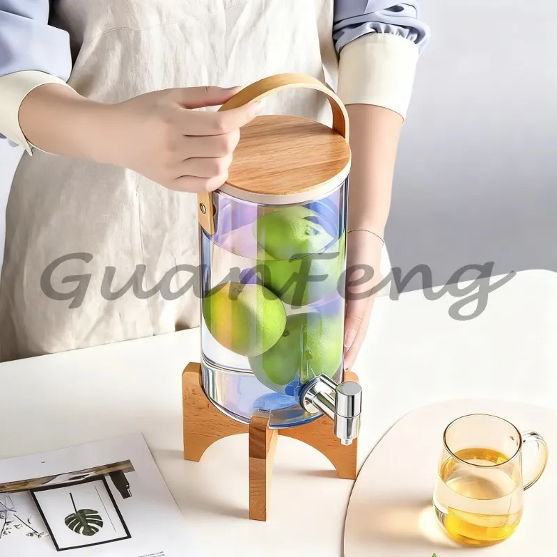Household glass cold kettle high temperature commercial juice tank