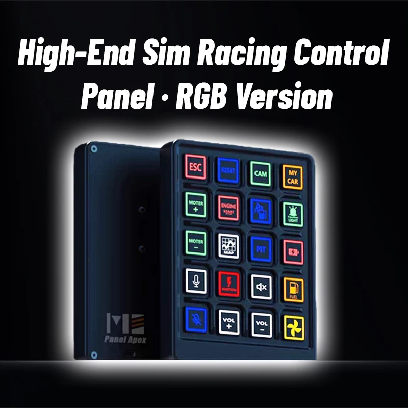 Racing Equipment Panel Apex-2 Simulation Control Box Controller Simhud Multi-Function Control Box RGB button ACC for PC