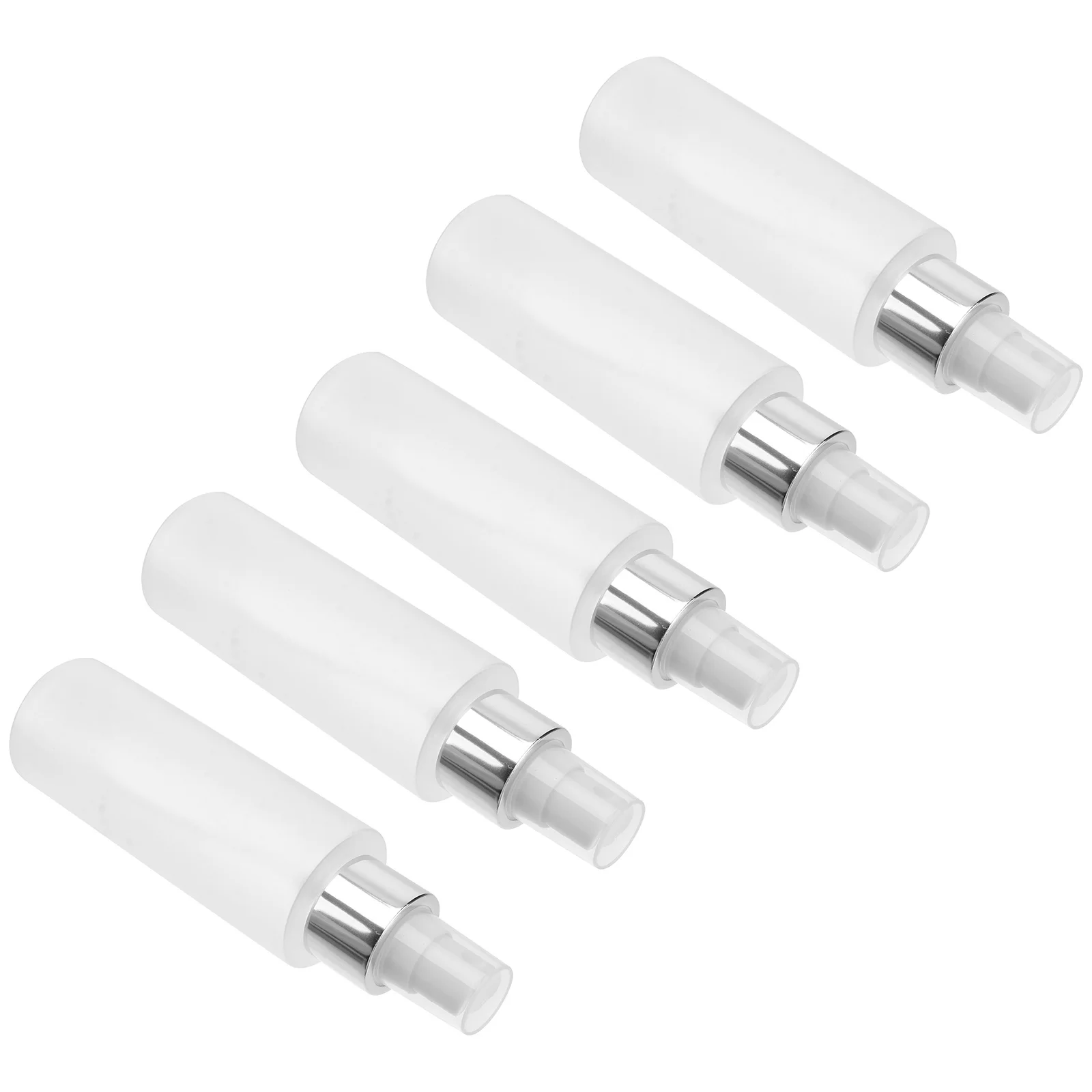

5pcs Multi-purpose Lotion Dispenser Hydrating White Fine Mist Bottles Portable Spray Container for Travel Use