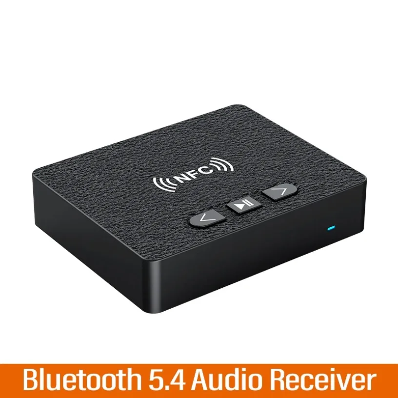 2 in 1 NFC Bluetooth 5.4 Audio Receiver USB Flash Drive 3.5MM AUX Playback Stereo Music Wireless Adapter For Car TV PC Airplane