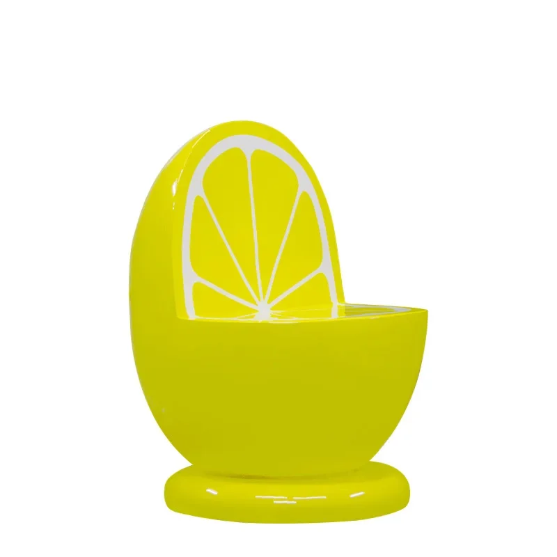 

Fiberglass seat stool Cartoon fruit seat Kindergarten study chair Amusement park rest Children's lemon chair Breastfeeding chair