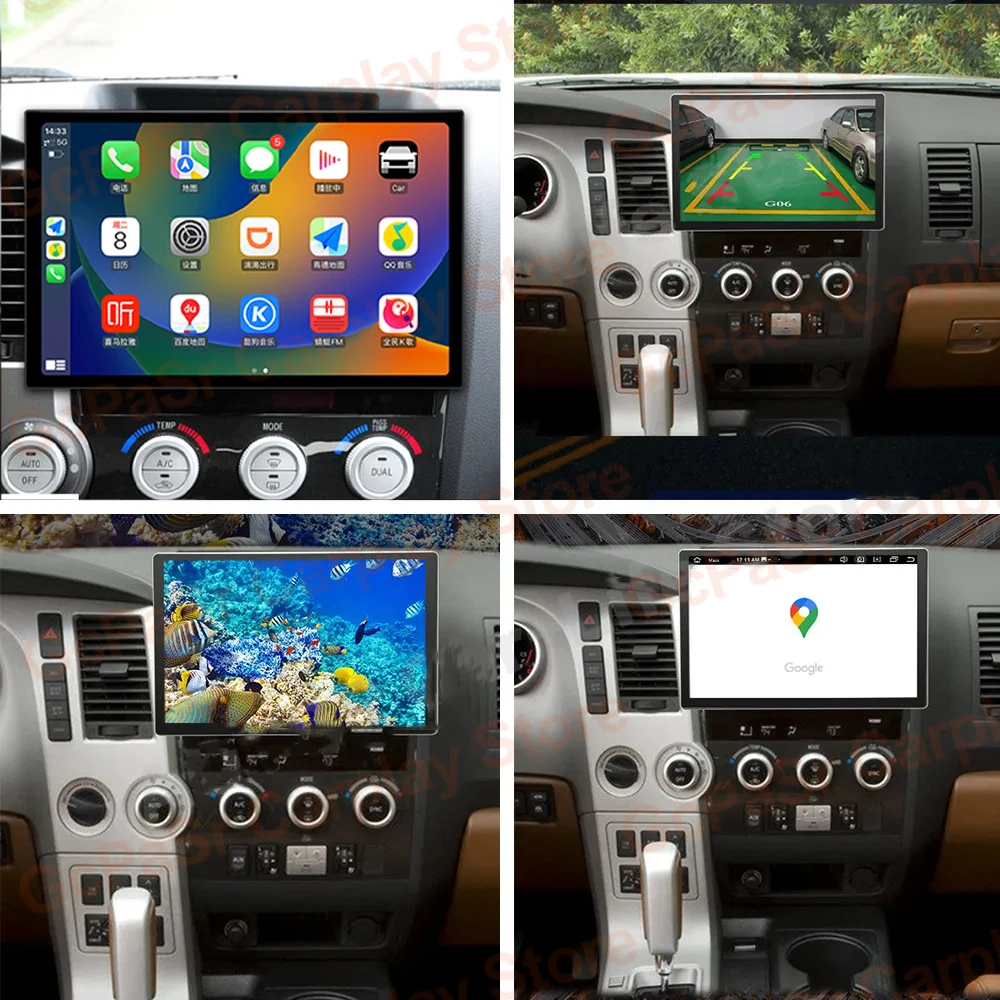 Carplay Android For TOYOTA TUNDRA SEQUOIA 2013-2019 Car Radio Multimedia Video Player Intelligent System 4G DVD Wifi GPS Display