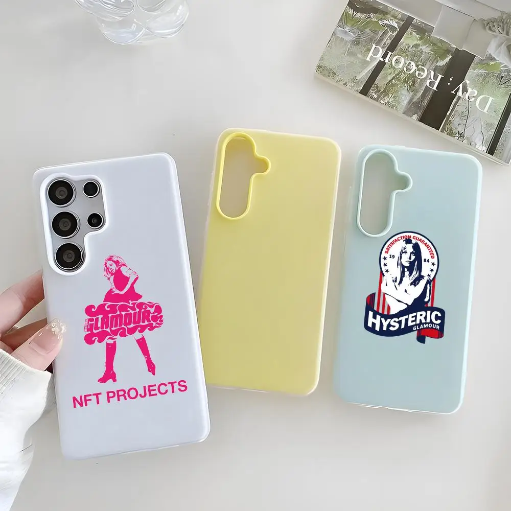 Hystericglamourofficial Phone Case Clear TPU Case For Samsung S22-S26, 2-in-1 Detachable Card Holder