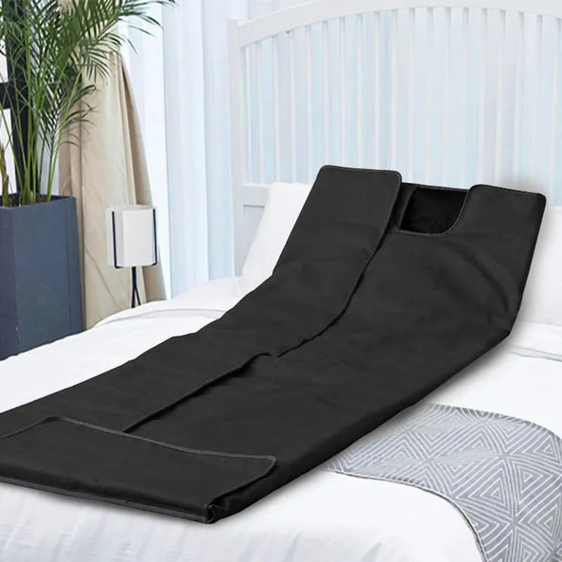 Portable Infrared Sauna Blanket 86-167℉ Carbon Fiber Heating Velcro Non-toxic Waterproof Detox Weight Loss Relaxation Home Spa