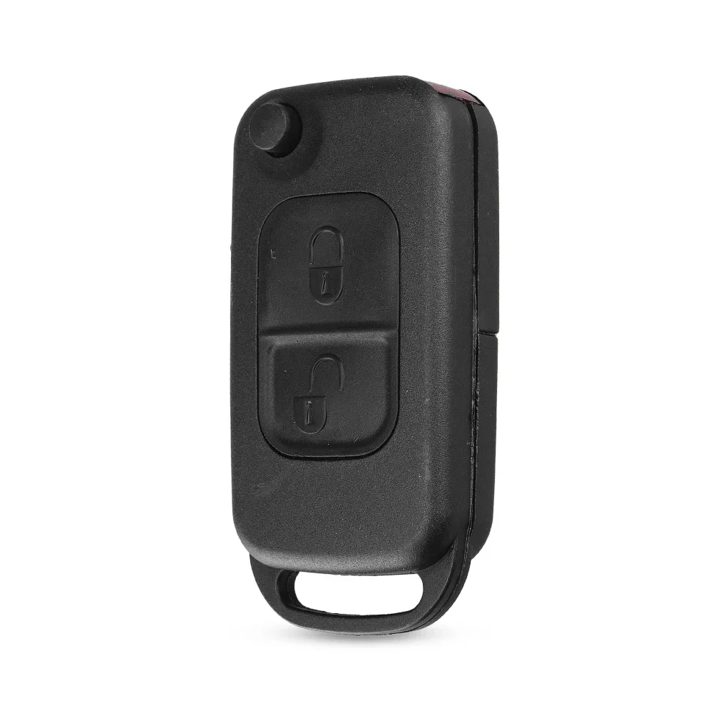 KEYYOU Flip Folding car Shell Remote Key Fob Case 2-przyciskowy do Mercedes Benz SLK E113 A C E S W168 W202 W203