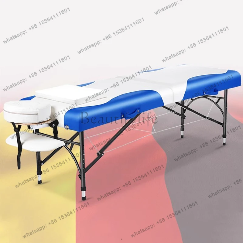 Lash Pedicure Massage Table Spa Chiropractic Manicure Clinic Folding Bed Tanning Portable Lettino Per Massaggi Salon Furniture