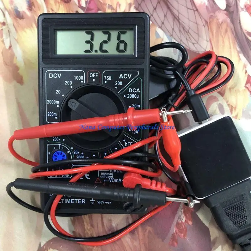 F68C 2x AA AAA Battery USB 5V to 3V Step-down Cable Converter Line