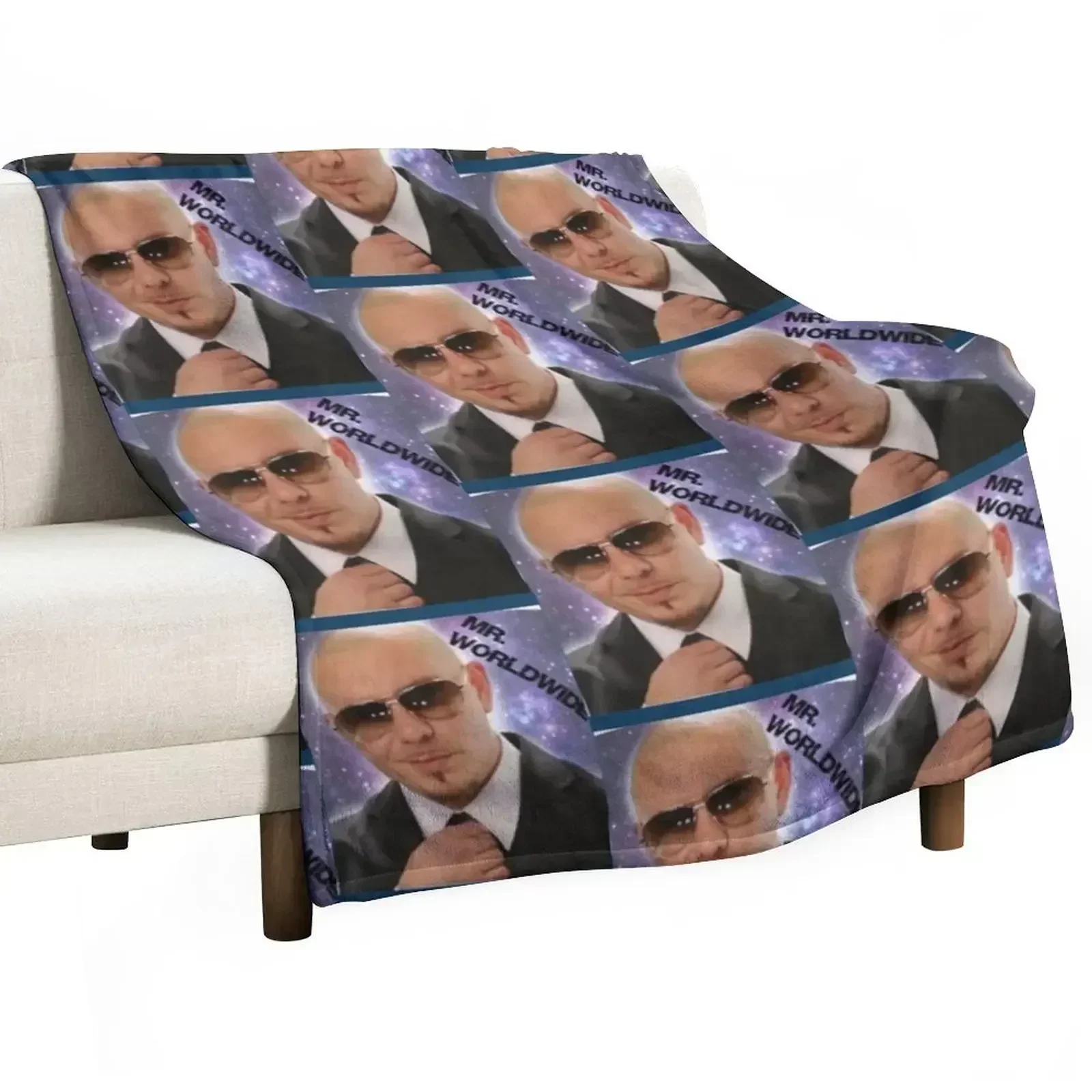 

Mr Worldwide Throw Blanket Durable Warm Blanket for Daily Home Use