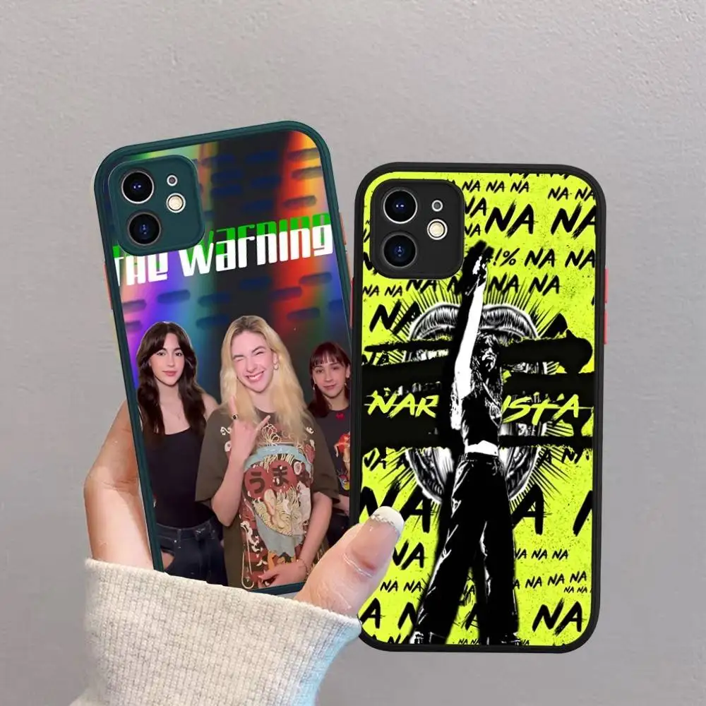 Rock Band The W-WarningPhone Case para iPhone 16 15 14 13 12 11 Pro Max Plus X XS MAX Preto Fosco Phone Fundas