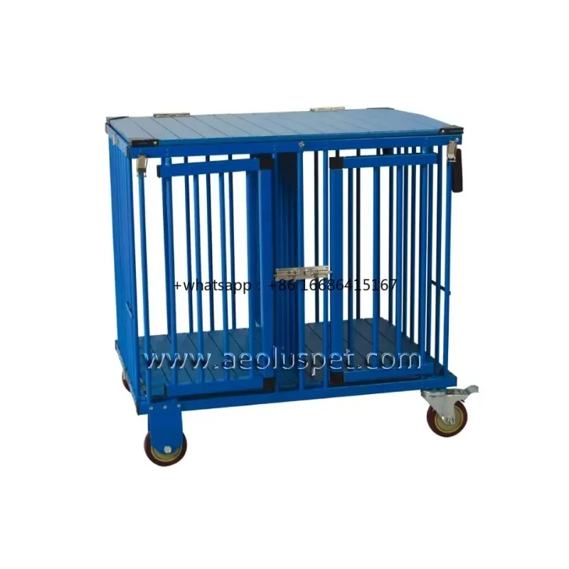 Aluminum Pet Trolley Multi-function Folding Trolley Pet Show Carrier