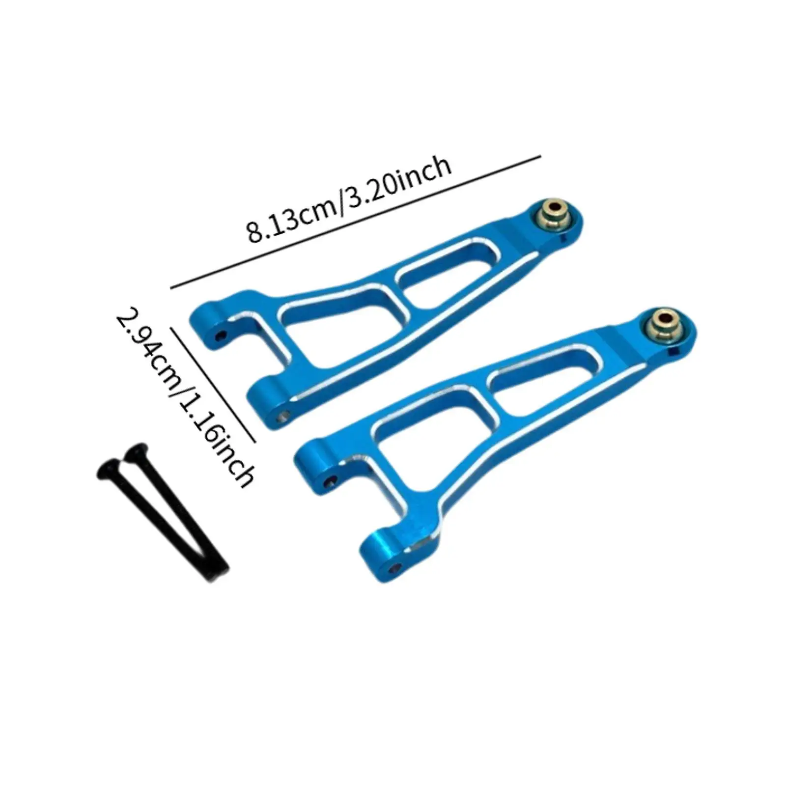 2x 1/12 RC Braço oscilante DIY Accs Substituições para UD1201 UD-12Pro Hobby Car