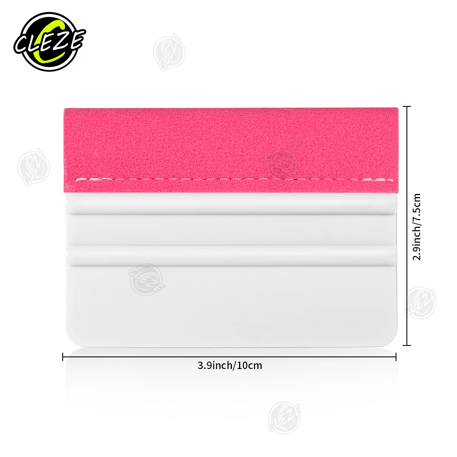 CLEZE Fiber Felt Squeegee Scratch Resistant Plastic Scraper for Car Vinyl Wrap PPF Window Tint Film Installation