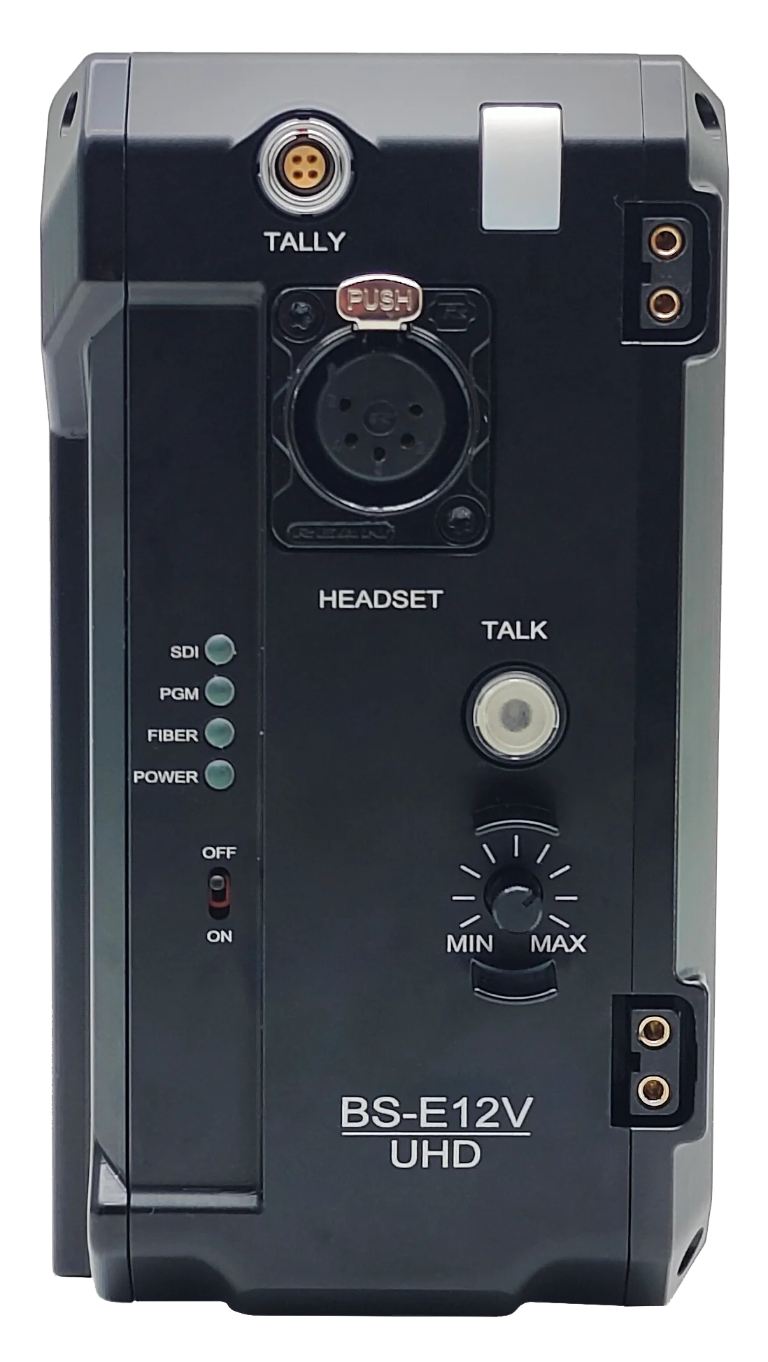 4K Flexible Camera Dockable Transmitter, Return Video, CCU Receiver Remote Control, 1/4 Mount, for Sports Events
