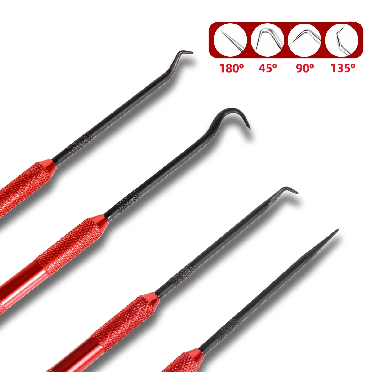 1/5/10Sets Double Head O-Ring Gasket Puller Pipe Connector Seals Picking Hook 4-Shapes Head Spring Remover Household Repair Tool