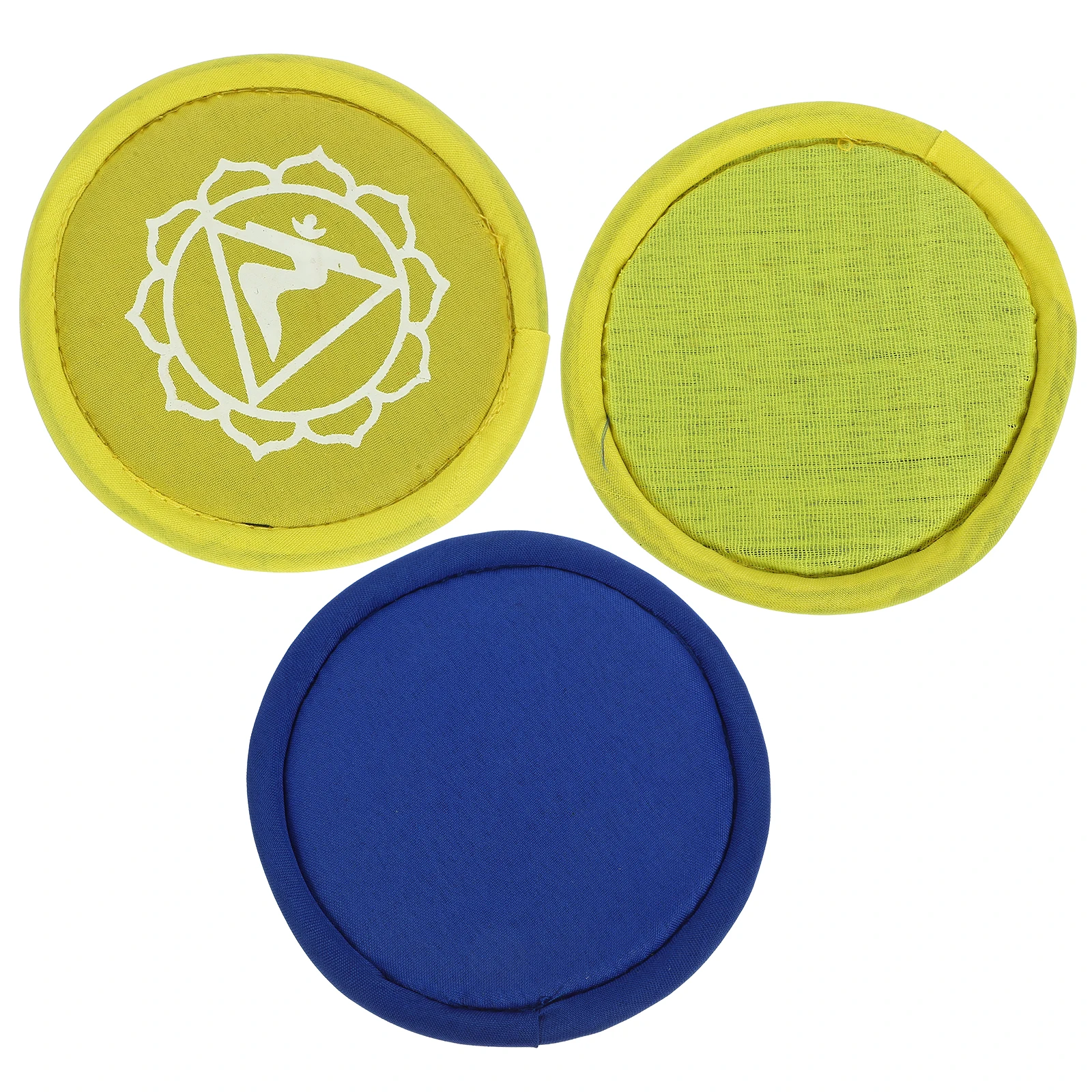

3 Pcs Buddha Sound Bowl Cushion Mat Manual Temple Pad Singing Supplies Pads Pillows