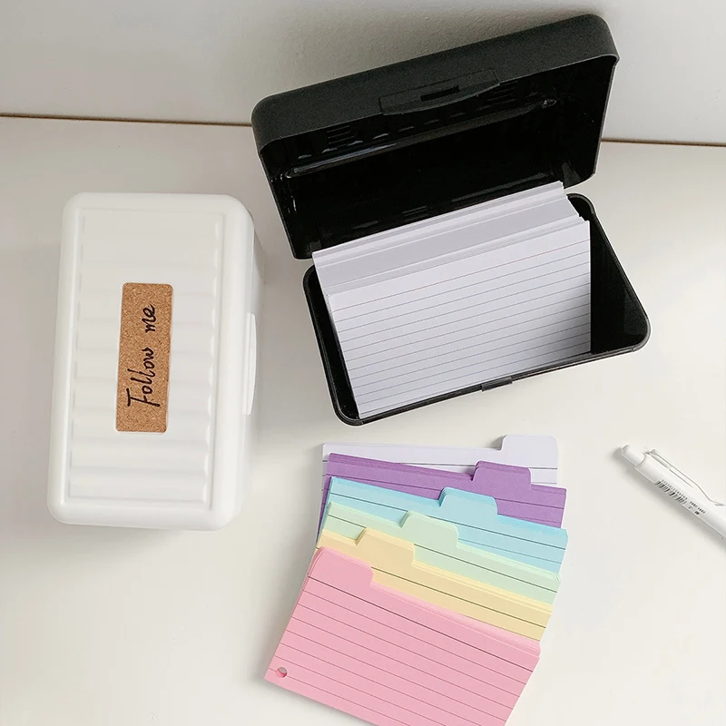 125/150/200 Sheets Colored Index Cards Dividers Lined Memo Pad Tabbed Cards Ruled Note Card Dividers Lined Studying Cards