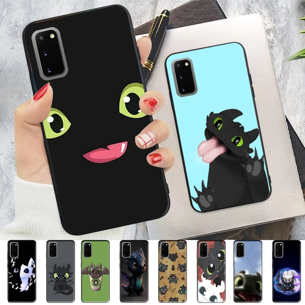 

Cartoon T-Toothless Phone Case For Samsung S 9 10 20 21 22 23 30 23 24 plus lite Ultra FE S10lite Fundas