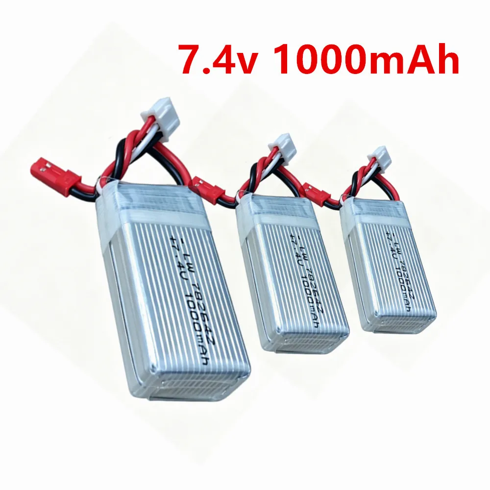 7.4V 1000mah 782642 Lipo Battery For MJXRC X600 Remote Control RC Drone Spare Parts 1000 mah 7.4 V 2S Rechargeable Battery JST